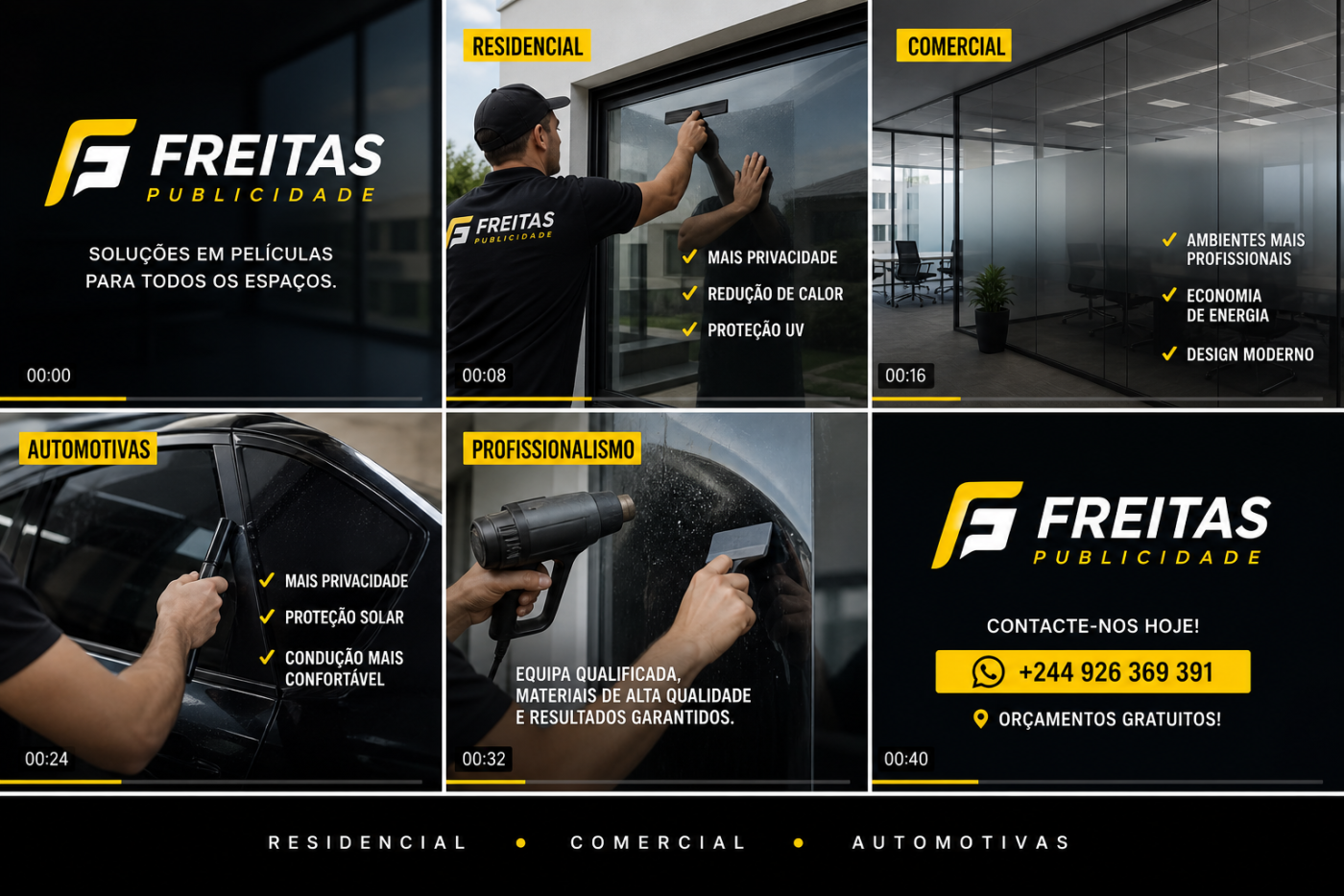 Aplicação de películas de privacidade
