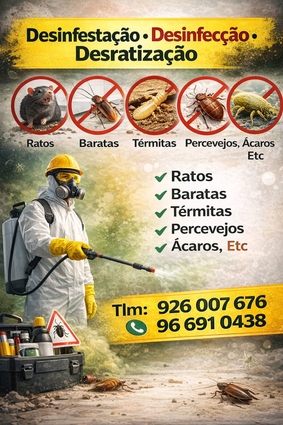 Desinfestação Desratização