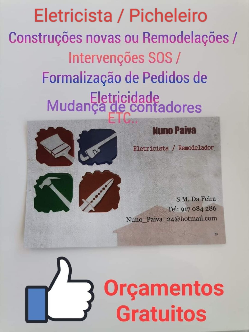 Eletricista / Canalizador