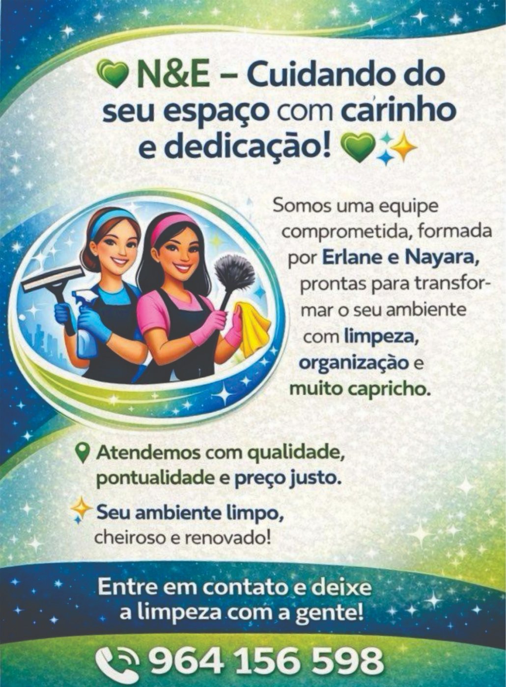 N&amp;E limpeza profissional