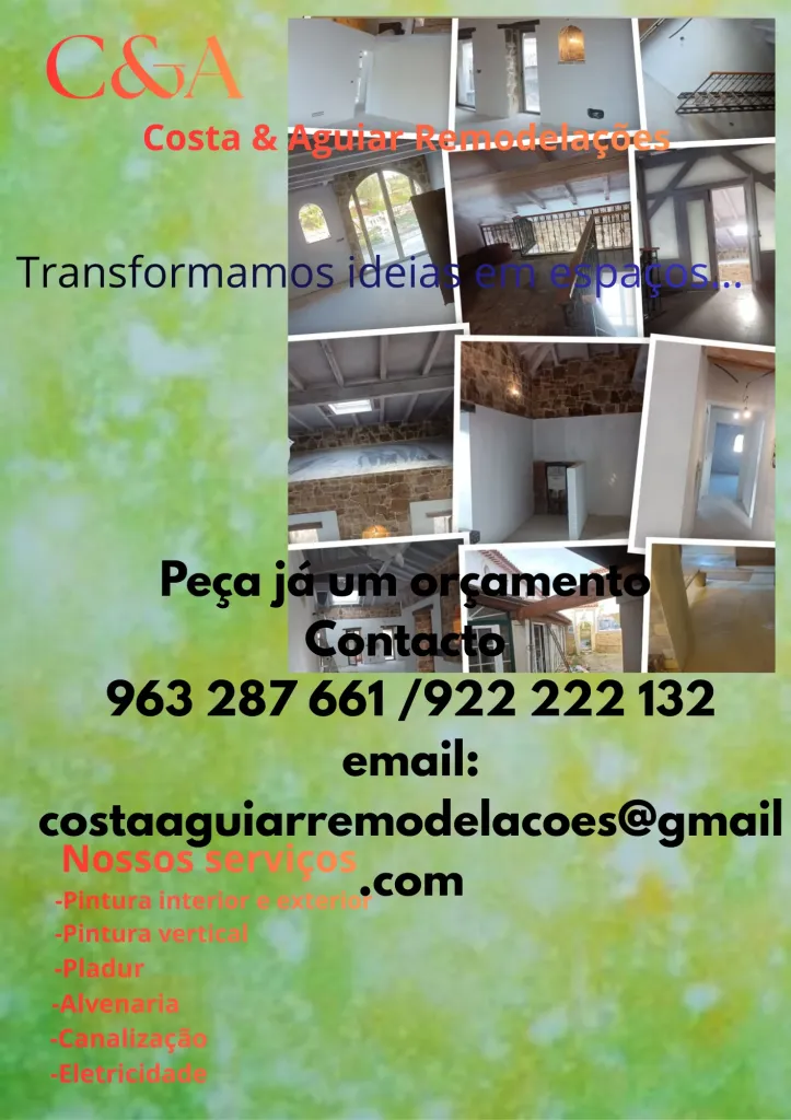 Quer renovar a sua casa ou espaço comercial?