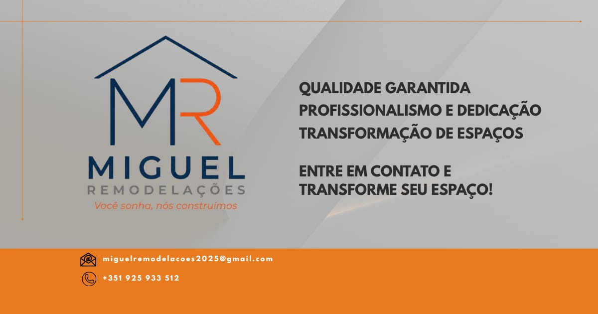 Remodelações de interiores e exteriores